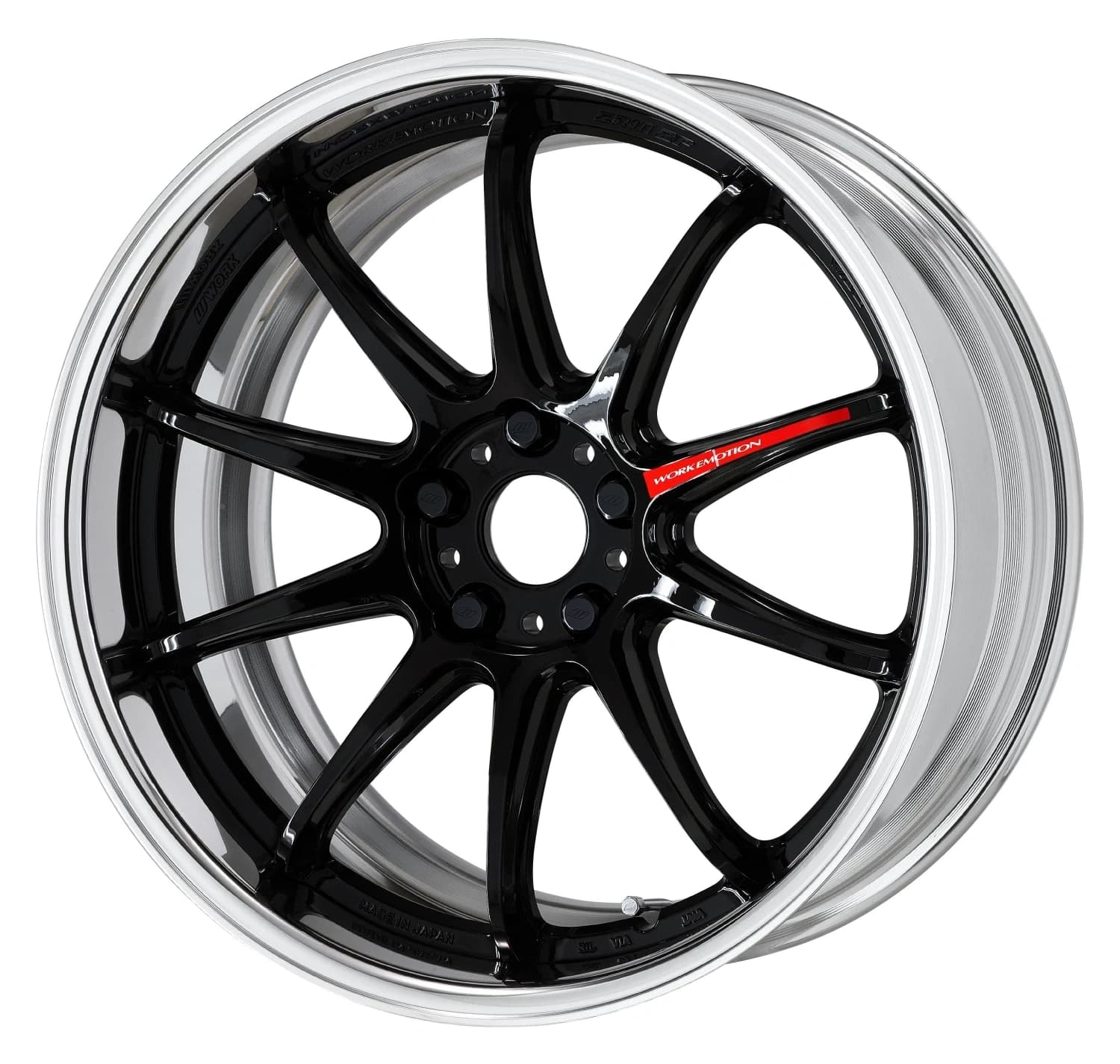 Легкосплавний диск 18" Work Wheels Work Emotion ZR10-2P 18x12,5 BLANK глянцевий чорний (BLK) - фото My Tuning Lab