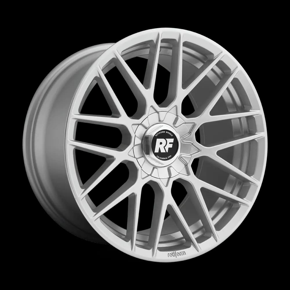Легкосплавний диск 19" Rotiform R140 RSE 19x8,5 ET45 5x112 глянцевий срібний - фото My Tuning Lab