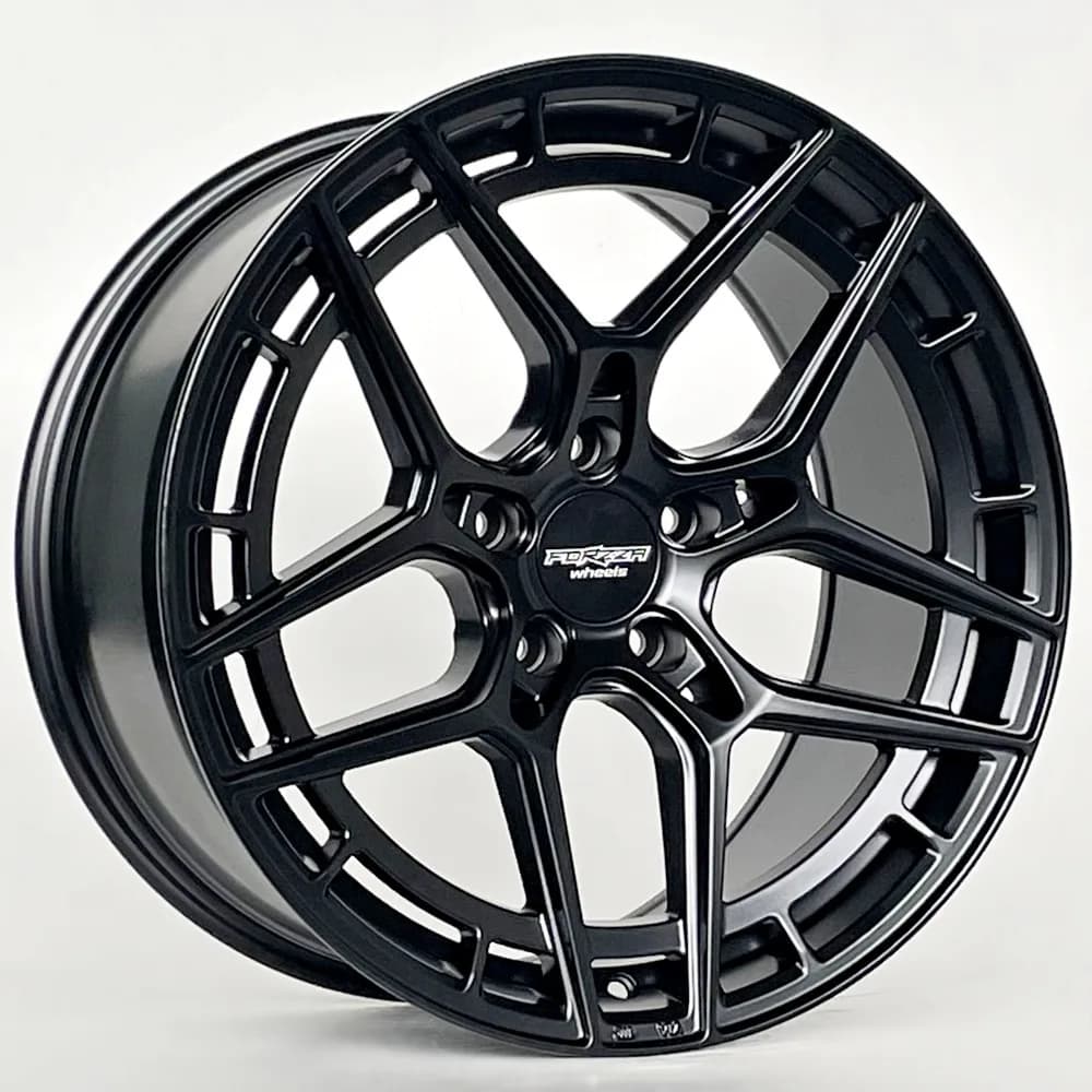 Легкосплавний диск 19" Forzza Magnum 19x9,5 ET40 5x112 сатиновий чорний - фото My Tuning Lab