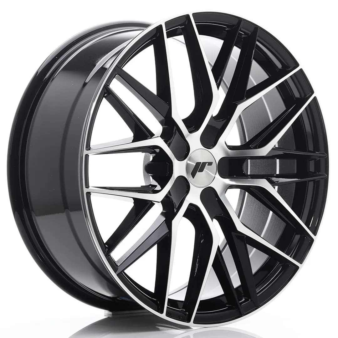 Легкосплавний диск 20" Japan Racing JR28 20x8,5 ET35 5x114,3 глянцевий чорний Machined - фото My Tuning Lab