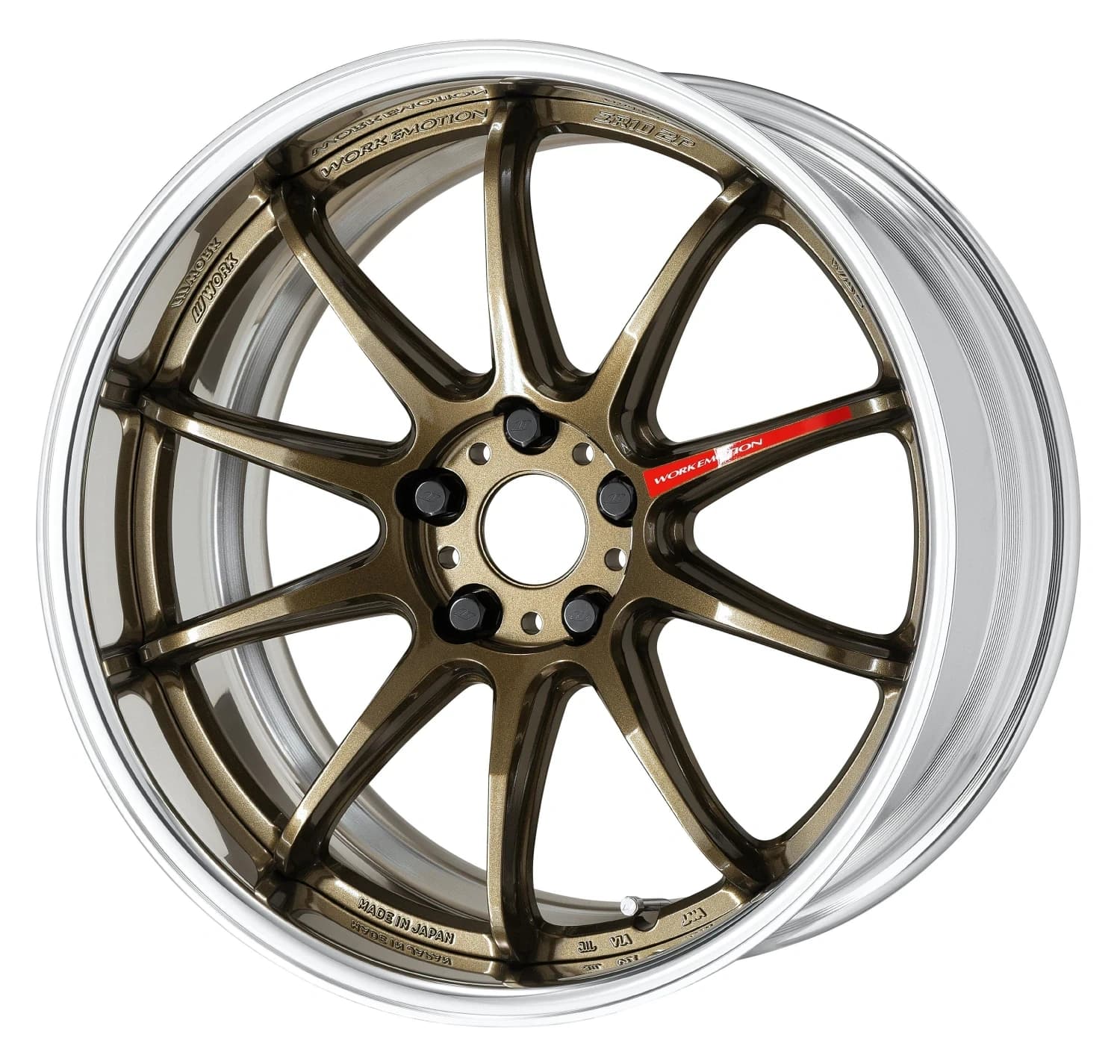 Легкосплавний диск 18" Work Wheels Work Emotion ZR10-2P 18x7,5 BLANK Titanium бронза (HG) - фото My Tuning Lab