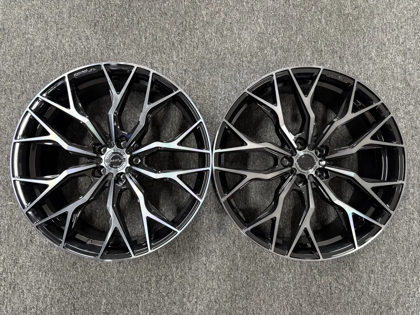 Вживаний Легкосплавний диск 22" Concaver CVR1 22x9,5 ET14 5x112 чорний з подвійним тонуванням - фото My Tuning Lab