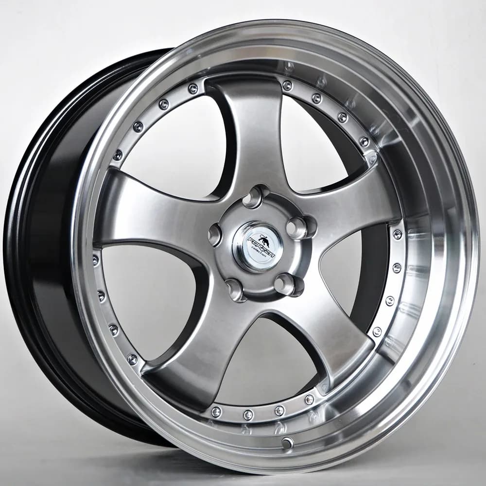 Легкосплавний диск 19" Forzza Flamber 19x9,5 ET25 5x112 насичений чорний/Lip Machined - фото My Tuning Lab