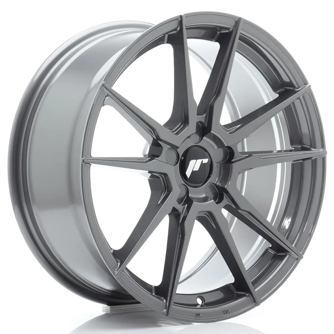 Легкосплавний диск 18" Japan Racing JR21 18x8,5 ET41 5x112 насичений сірий - фото My Tuning Lab