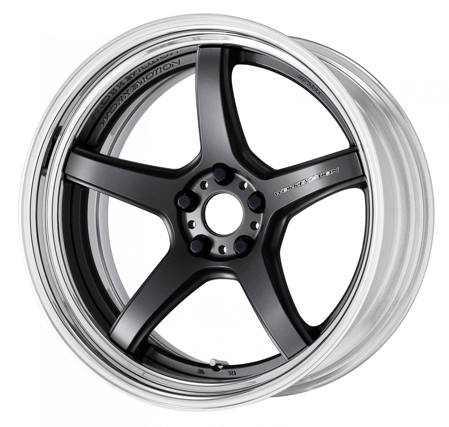 Легкосплавний диск 20" Work Wheels Work Emotion T5R-2P Step Rim 20x8,5 BLANK матовий графіт (MGM) - фото My Tuning Lab