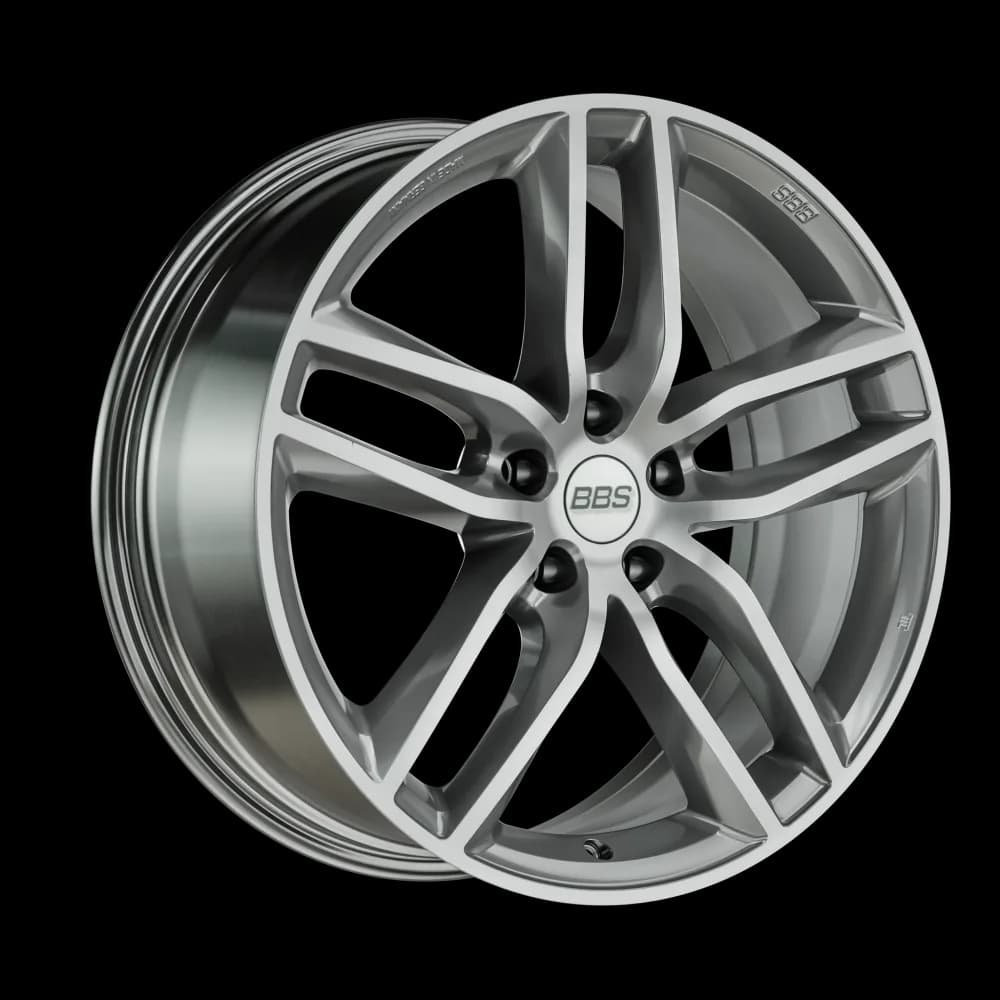 Легкосплавний диск 19" BBS SX 19x8,5 ET32 5x120 Platinum срібний Diamantgedreht - фото My Tuning Lab