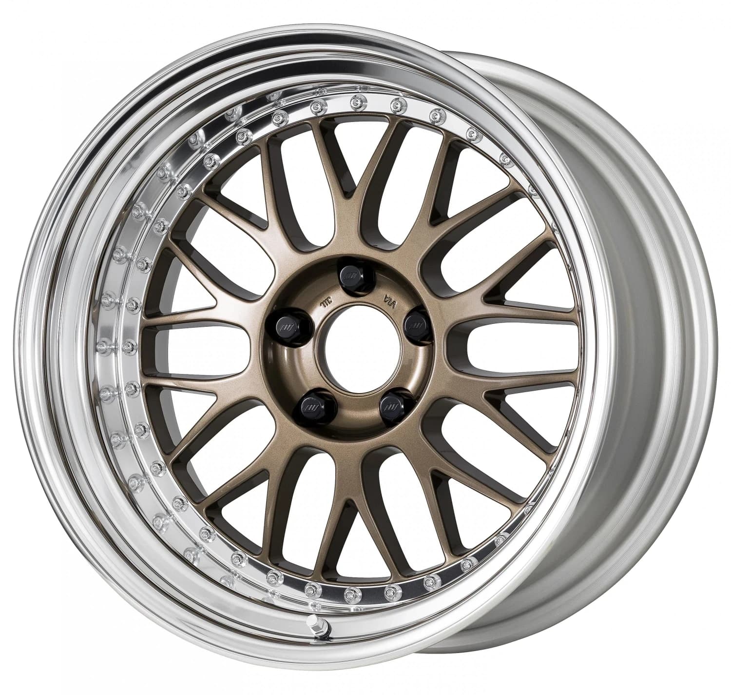 Легкосплавний диск 17" Work Wheels Meister M1-3P 17x11,5 BLANK Titanium золотий (HPG) - фото My Tuning Lab