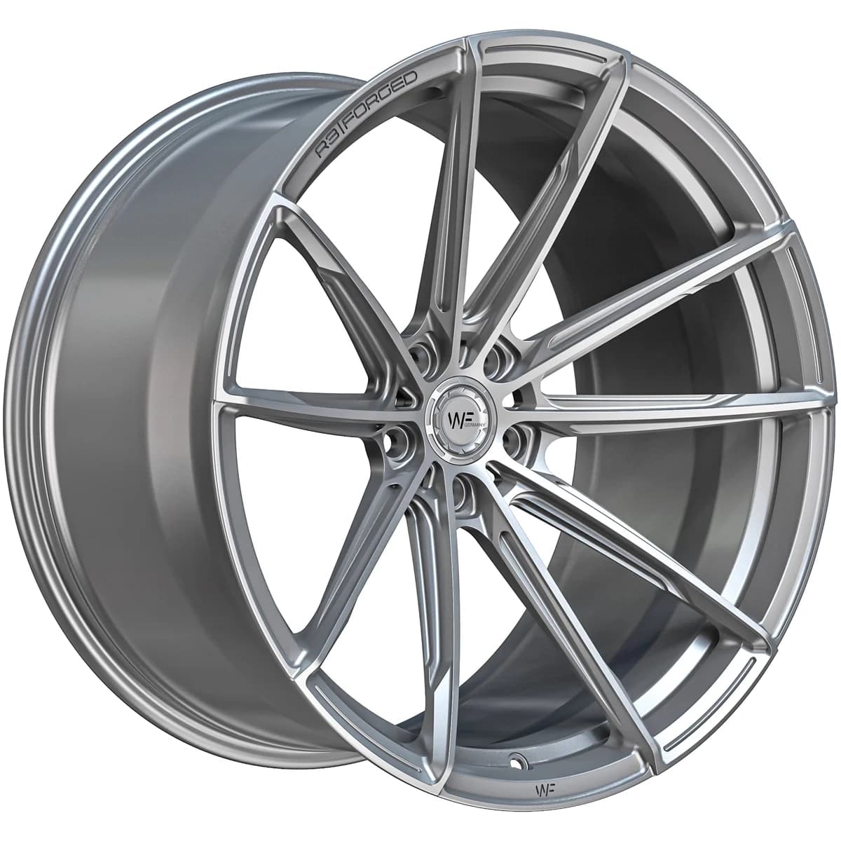 Легкосплавний диск 21" Wheelforce RACE.THREE 21x11,5 ET17 5x112 Frozen срібний - фото My Tuning Lab