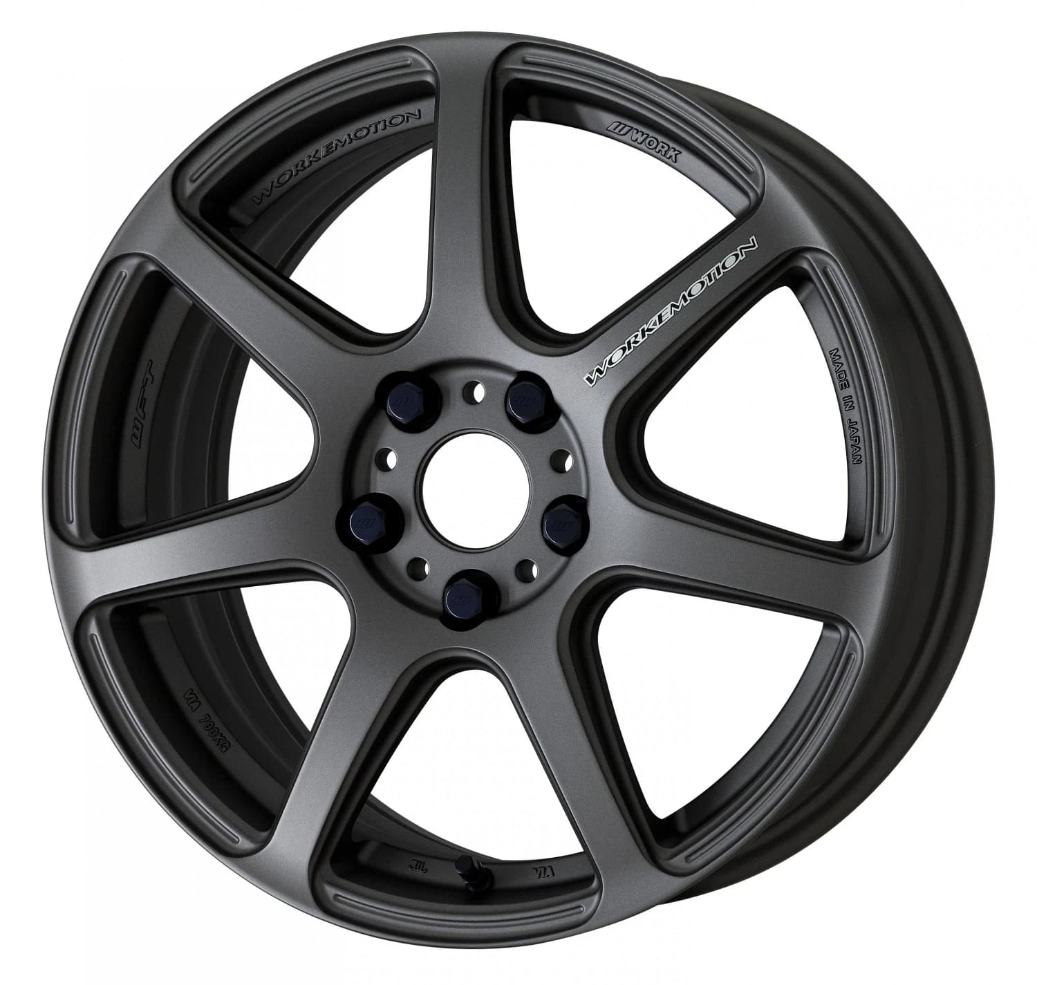 Легкосплавний диск 16" Work Wheels Work Emotion T7R 16x6,5 BLANK матовий графіт (MGM) - фото My Tuning Lab