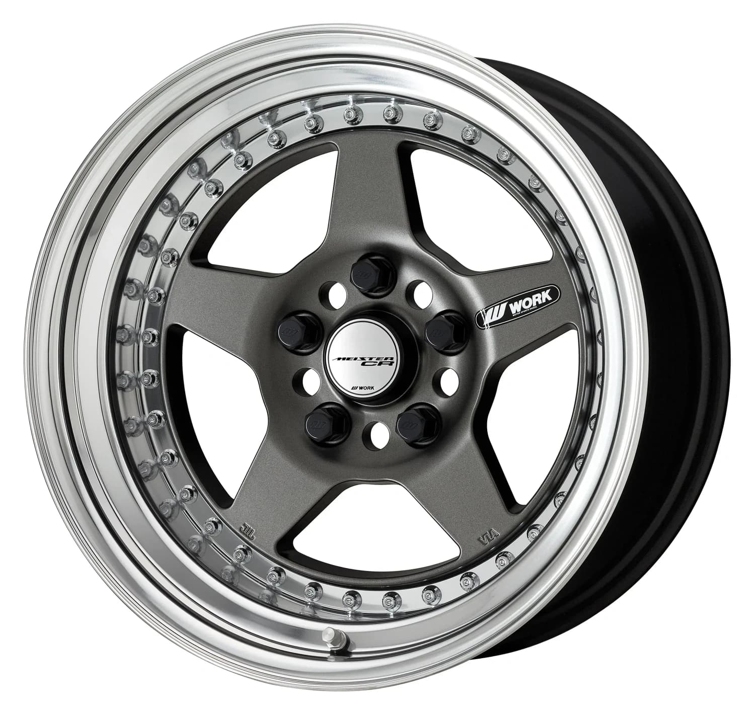 Легкосплавний диск 14" Work Wheels Meister CR01 14x6 BLANK матовий графіт (MGM) - фото My Tuning Lab