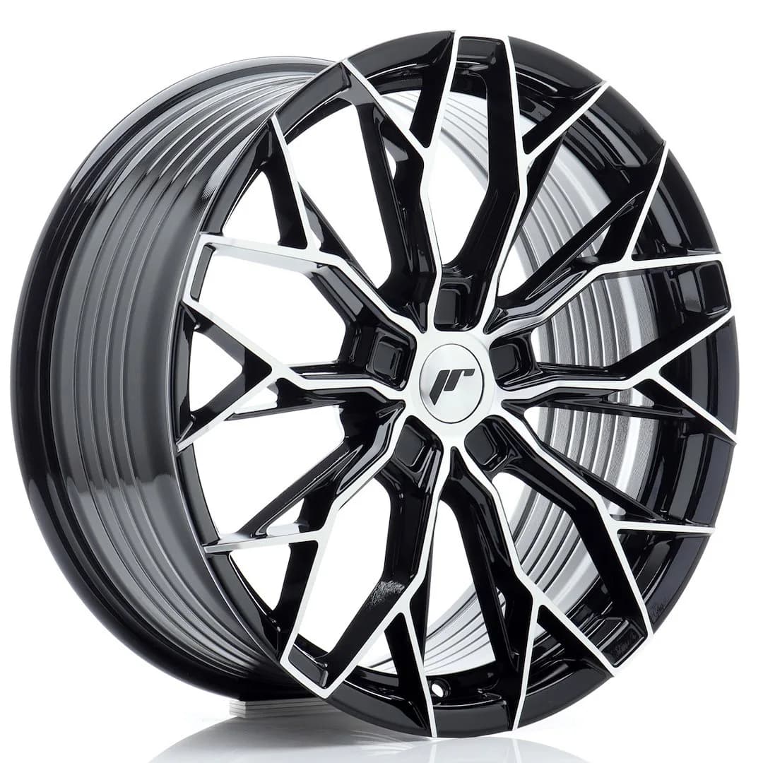 Легкосплавний диск 19" Japan Racing JR49 19x8 ET20-40 5H BLANK глянцевий чорний фрезерована лицьова частина - фото My Tuning Lab