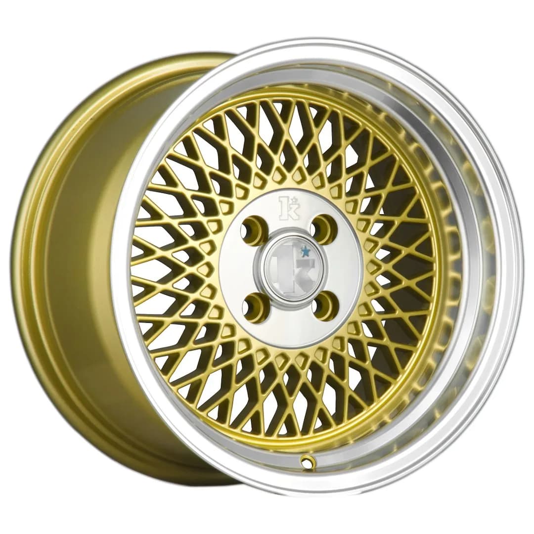 Легкосплавний диск 16" Klutch Wheels SL1 16x8 ET15 4x100 золотий з фрезерований кант - фото My Tuning Lab