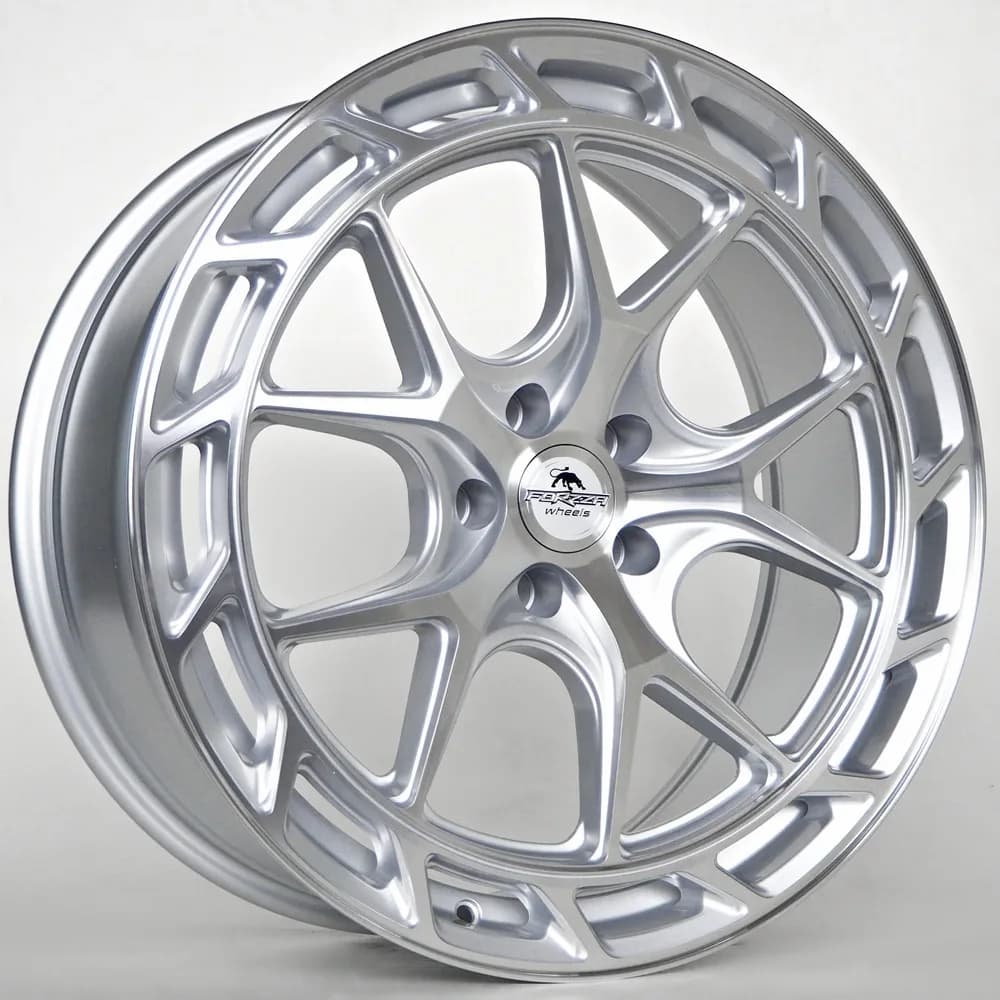 Легкосплавний диск 19" Forzza Saturn 19x8,5 ET25 5x112 срібний лицьова частина Machined - фото My Tuning Lab