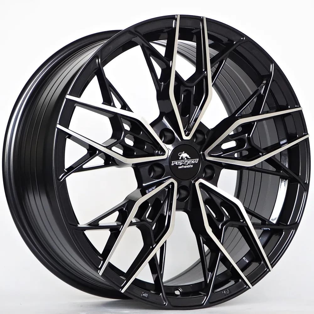 Легкосплавний диск 19" Forzza Spectrum 19x8,5 ET42 5x112 чорний Magic Machined - фото My Tuning Lab
