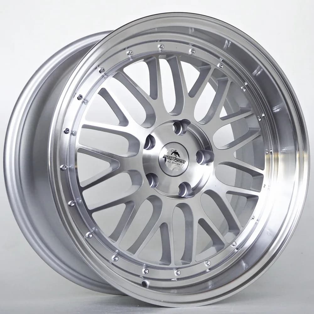 Легкосплавний диск 19" Forzza Spot 19x8,5 ET25 5x112 срібний лицьова частина Machined - фото My Tuning Lab