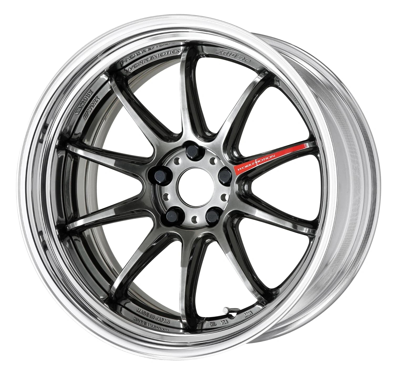 Легкосплавний диск 19" Work Wheels Work Emotion ZR10-2P Step Rim 19x8 BLANK Glim чорний (GTK) - фото My Tuning Lab