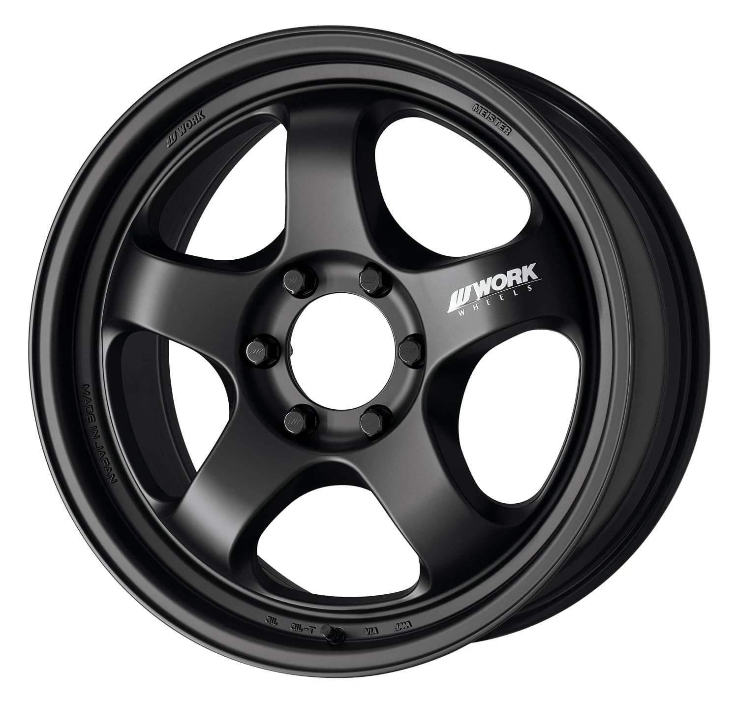 Легкосплавний диск 16" Work Wheels Meister S1-1P SUV 16x8 BLANK матовий чорний (MBL) - фото My Tuning Lab
