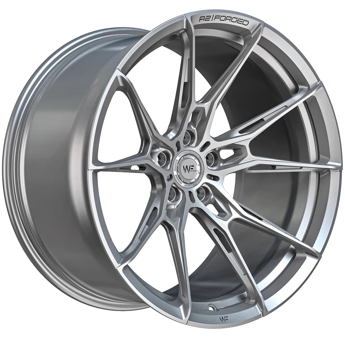 Легкосплавний диск 21" Wheelforce RACE.TWO 21x11 ET20 5x112 Frozen срібний - фото My Tuning Lab