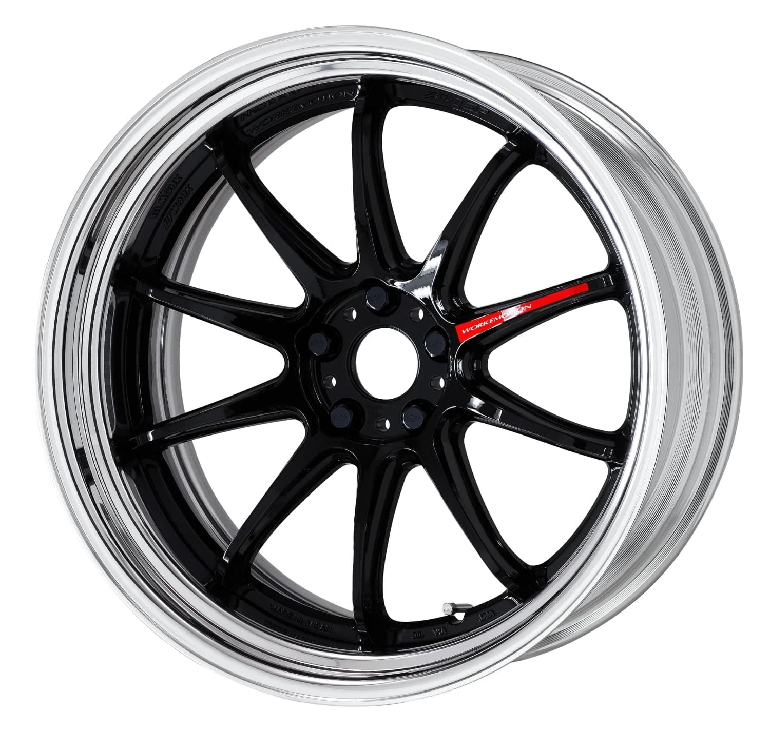 Легкосплавний диск 20" Work Wheels Work Emotion ZR10-2P Step Rim 20x8,5 BLANK глянцевий чорний (BLK) - фото My Tuning Lab