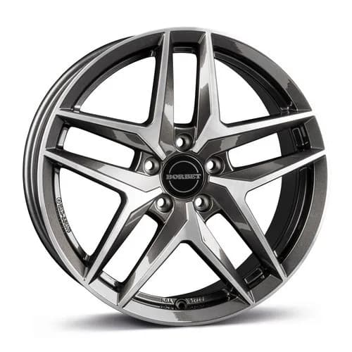 Легкосплавний диск 19" Borbet Z 19x8 ET46 5x112 Mistral антрацит glossy полірований - фото My Tuning Lab