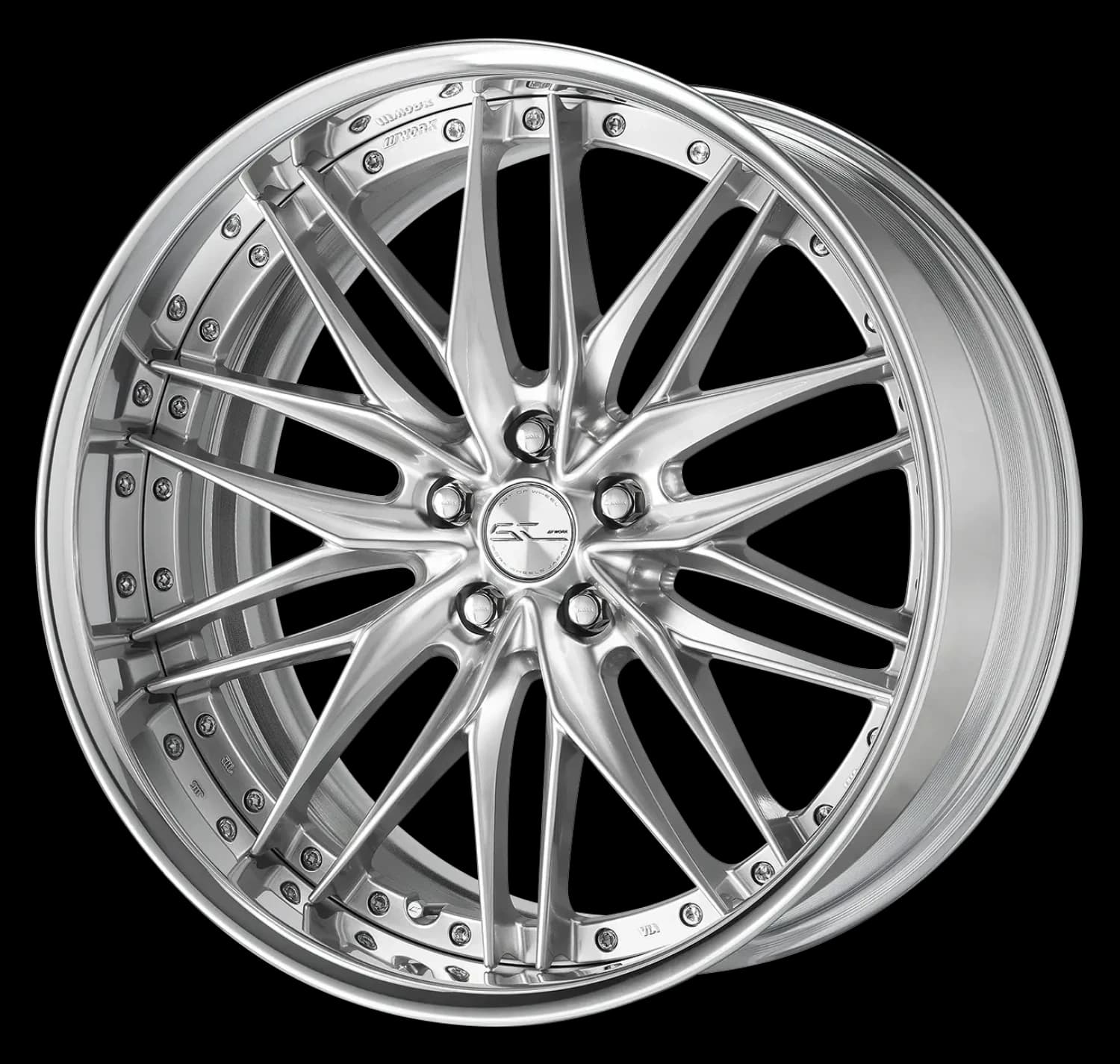 Легкосплавний диск 21" Work Wheels Schwert Quell 2 Step Rim 21x11,5 BLANK Glim Bright срібний (GBS) - фото My Tuning Lab