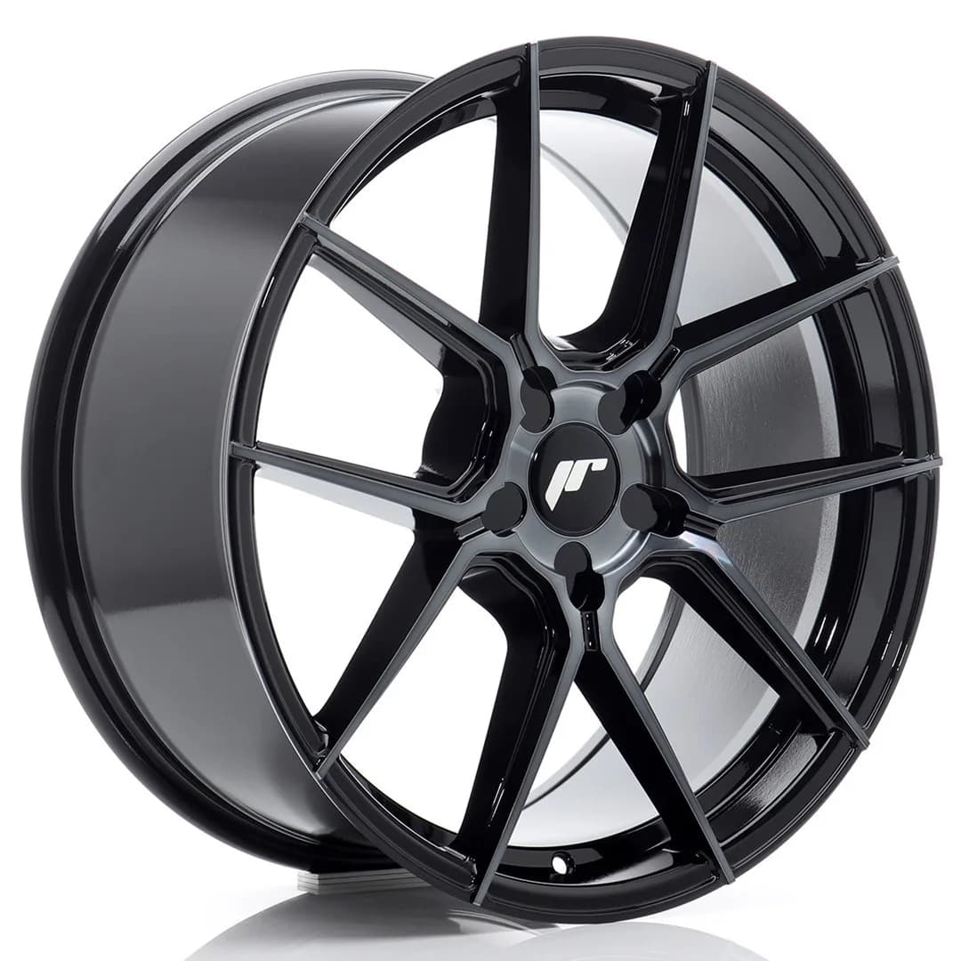 Легкосплавний диск 19" Japan Racing JR30 19x8,5 ET35 5x112 чорний Machined - фото My Tuning Lab