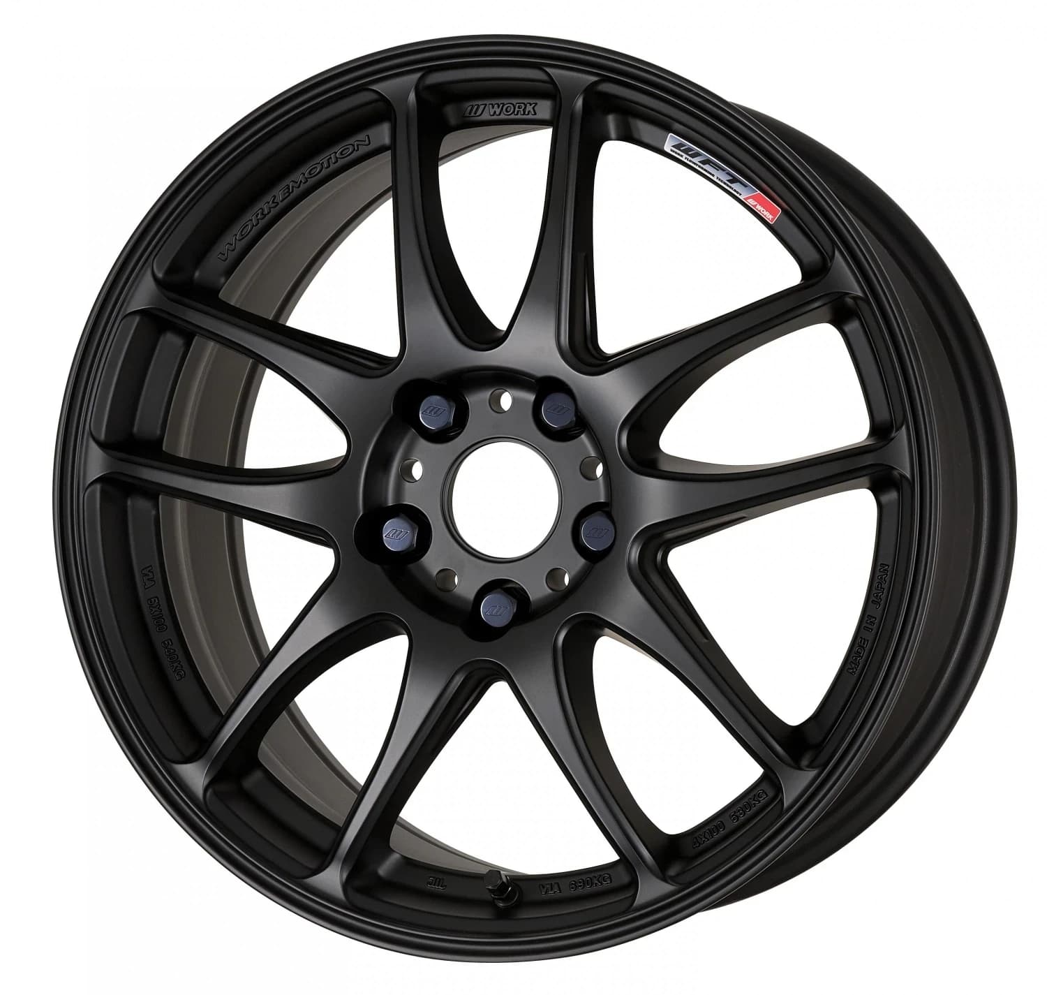 Легкосплавний диск 16" Work Wheels Work Emotion CR Kiwami 16x5,5 BLANK матовий чорний (MBL) - фото My Tuning Lab