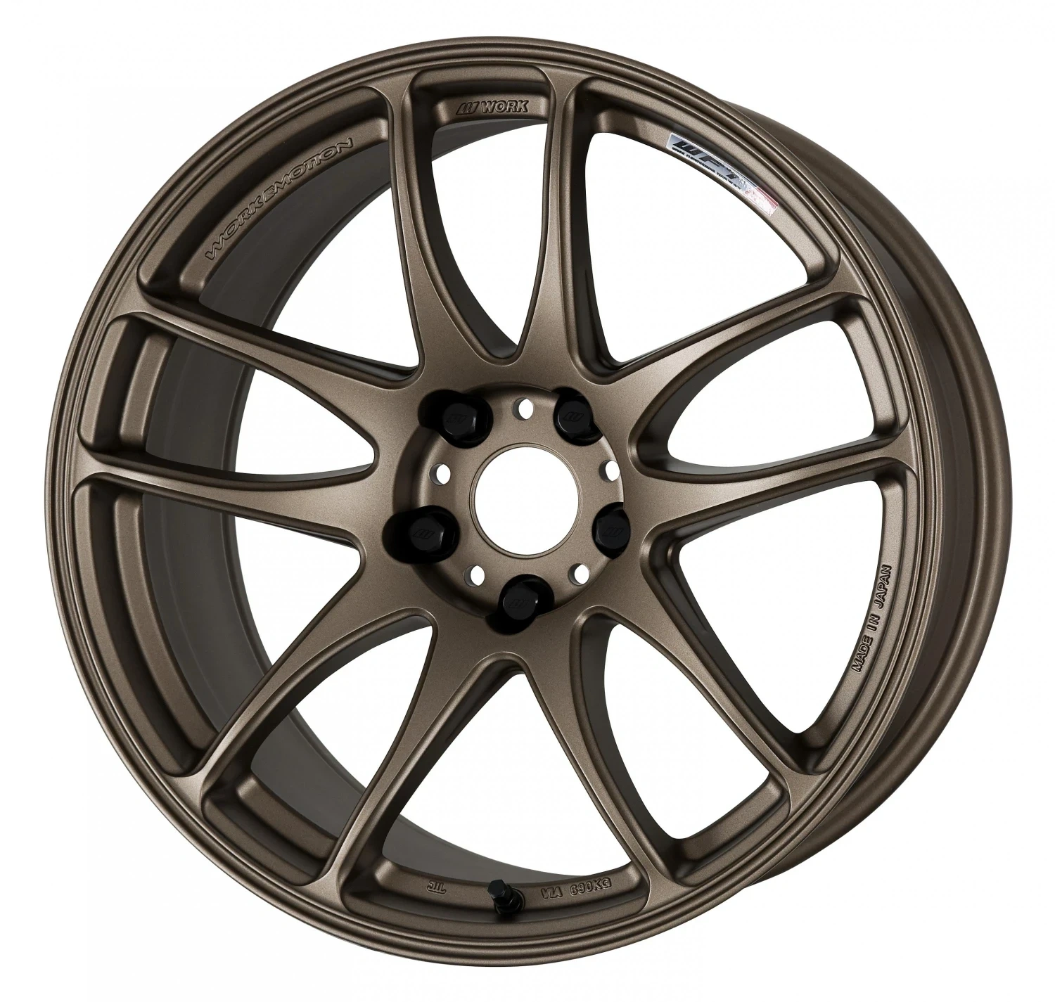 Легкосплавний диск 16" Work Wheels Work Emotion CR Kiwami 16x6,5 BLANK Matte бронза (AHG) - фото My Tuning Lab