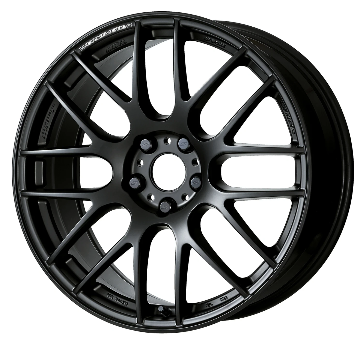 Легкосплавний диск 17" Work Wheels Work Emotion M8R 17x7,5 BLANK матовий чорний (MBL) - фото My Tuning Lab