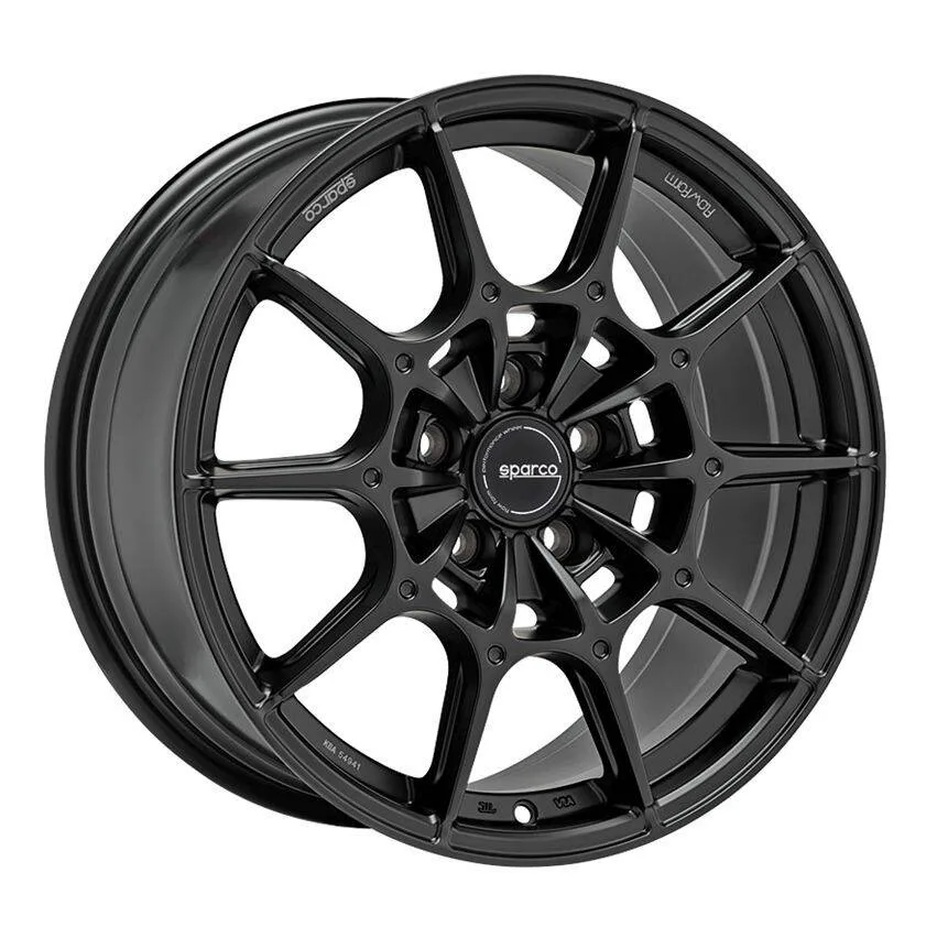 Легкосплавний диск 18" SPARCO Ff2 18x7,5 ET45 5x100 матовий чорний - фото My Tuning Lab