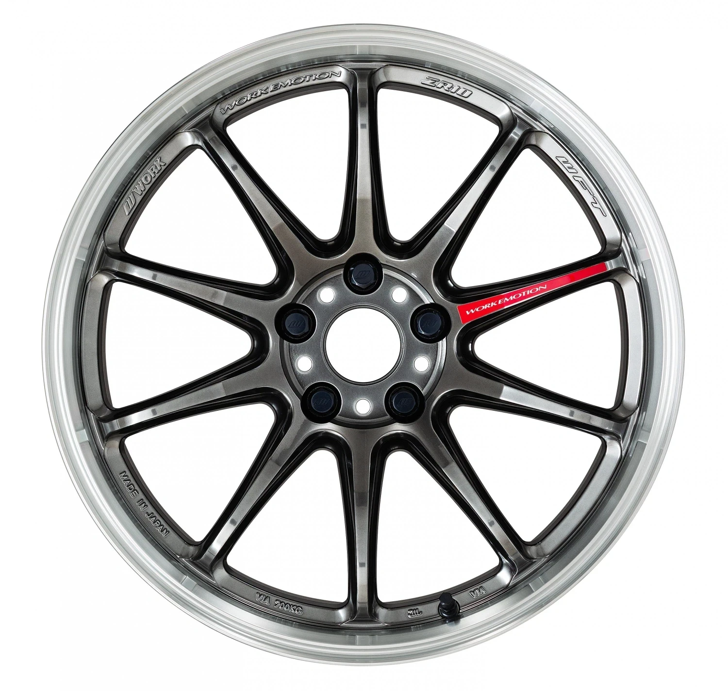 Легкосплавний диск 16" Work Wheels Work Emotion ZR10 16x6,5 BLANK Glim чорний алмазне фрезерування Rim (GTKRC) - фото My Tuning Lab