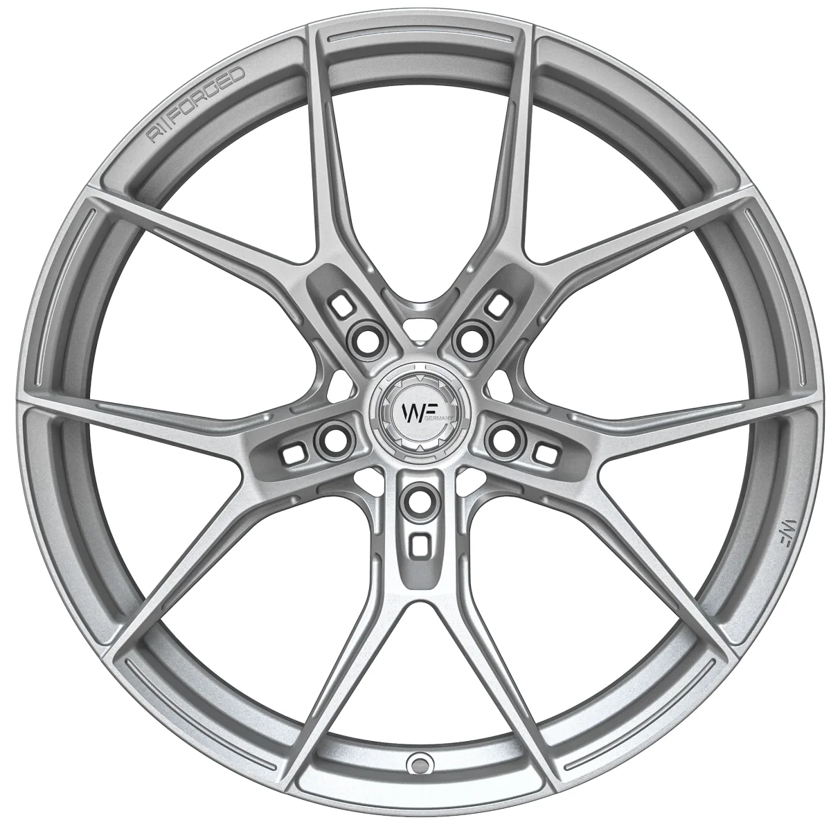 Легкосплавний диск 19" Wheelforce RACE.ONE 19x9,5 ET21 5x112 Frozen срібний - фото My Tuning Lab