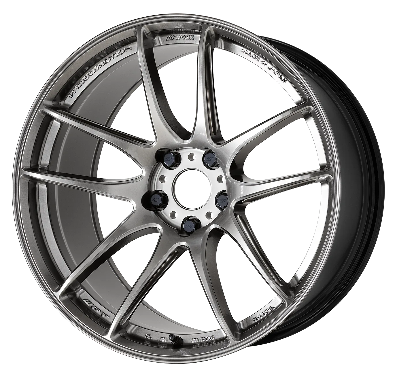 Легкосплавний диск 18" Work Wheels Emotion CR Shigoku 18x10,5 ET22 5x114,3 Glow графіт (GGM) - фото My Tuning Lab