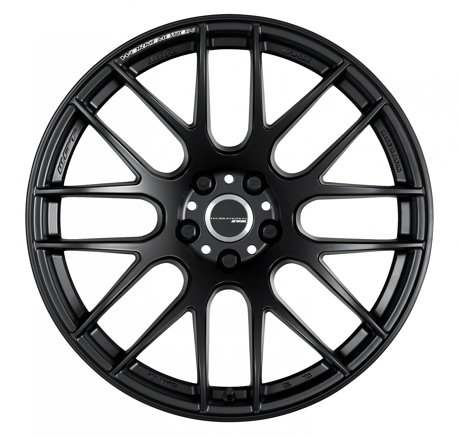 Легкосплавний диск 19" Work Wheels Work Emotion M8R 19x9,5 BLANK матовий чорний (MBL) - фото My Tuning Lab