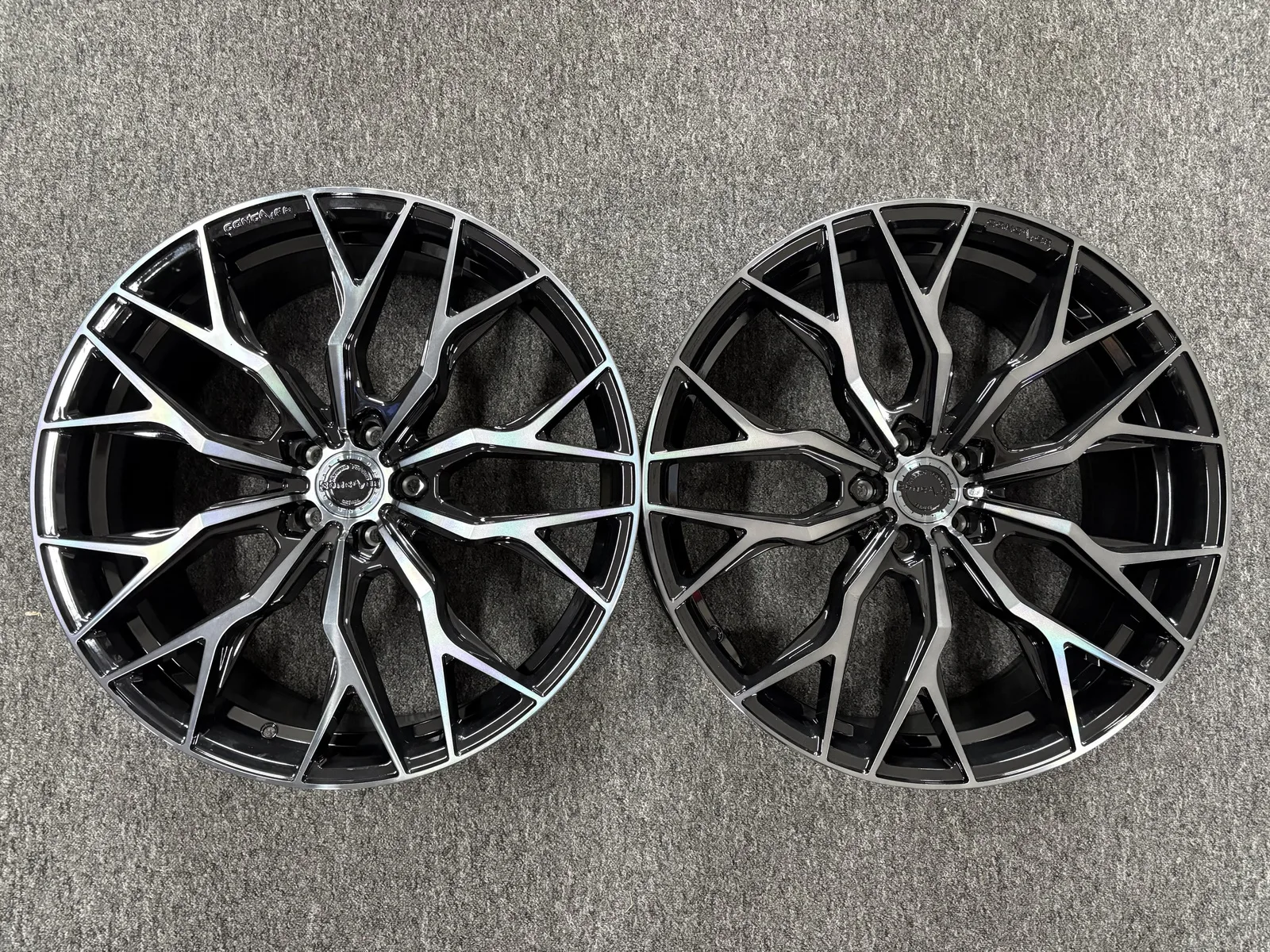 Вживаний Легкосплавний диск 22" Concaver CVR1 22x9,5 ET14 5x112 чорний з подвійним тонуванням - фото My Tuning Lab