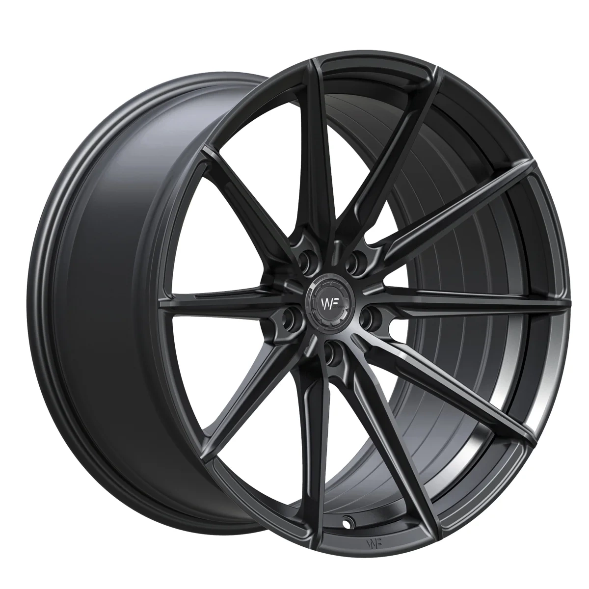 Легкосплавний диск 20" Wheelforce CF.3-FFR 20x10,5 ET15 5x112 глибокий чорний - фото My Tuning Lab