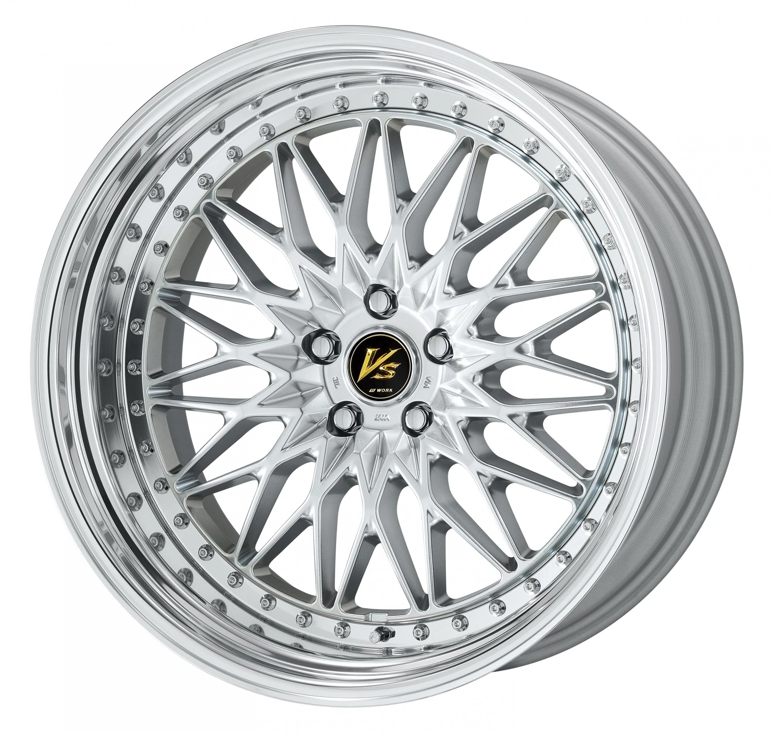 Легкосплавний диск 19" Work Wheels VS XV Step Rim 19x8,5 BLANK Silky Rich срібний (SRS) - фото My Tuning Lab