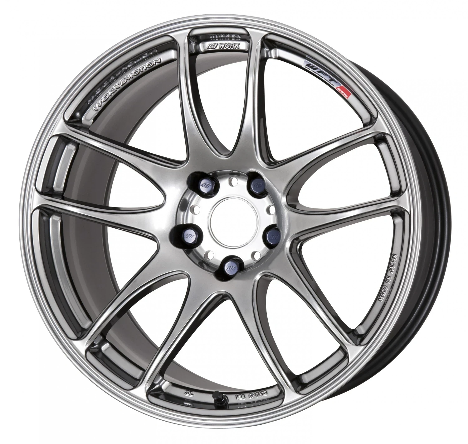 Легкосплавний диск 16" Work Wheels Work Emotion CR Kiwami 16x5,5 BLANK срібний (GTS) - фото My Tuning Lab