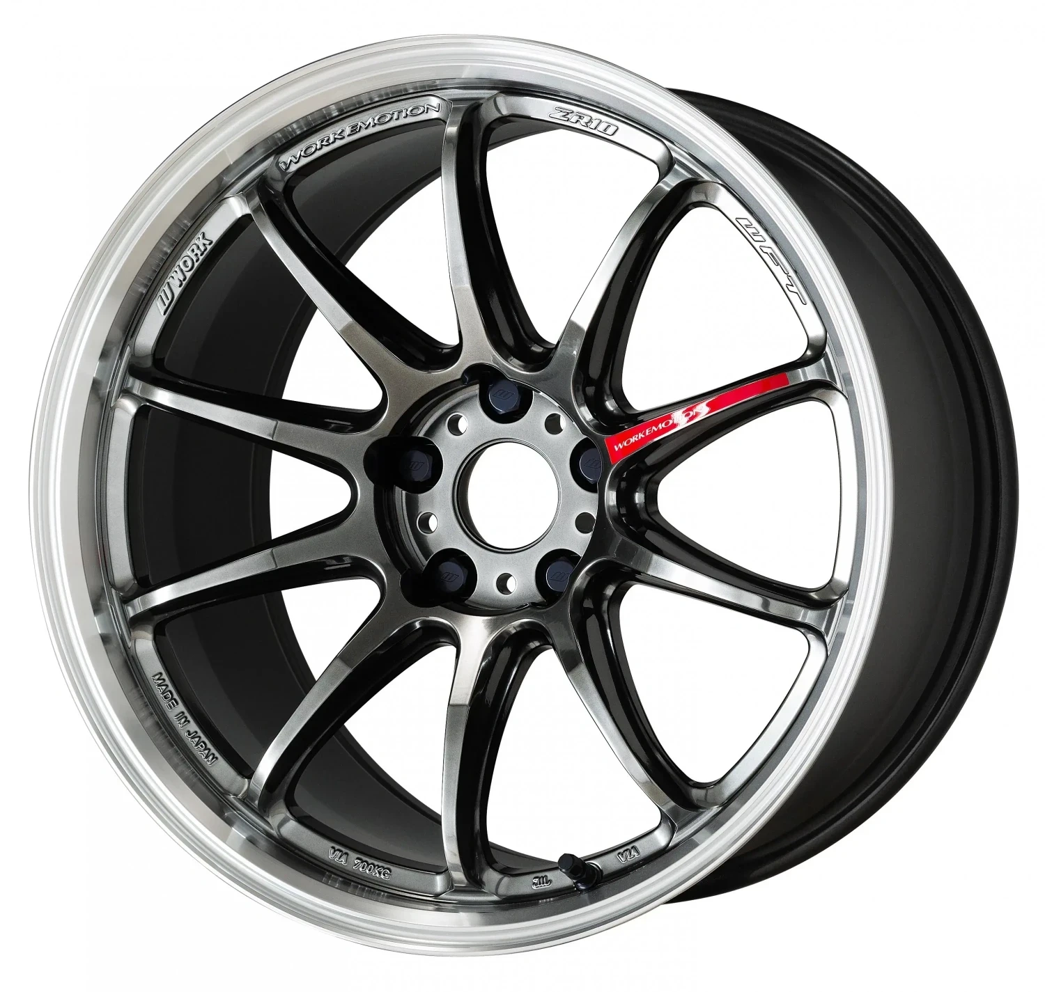 Легкосплавний диск 18" Work Wheels Work Emotion ZR10 18x9,5 BLANK Glim чорний алмазне фрезерування Rim (GTKRC) - фото My Tuning Lab