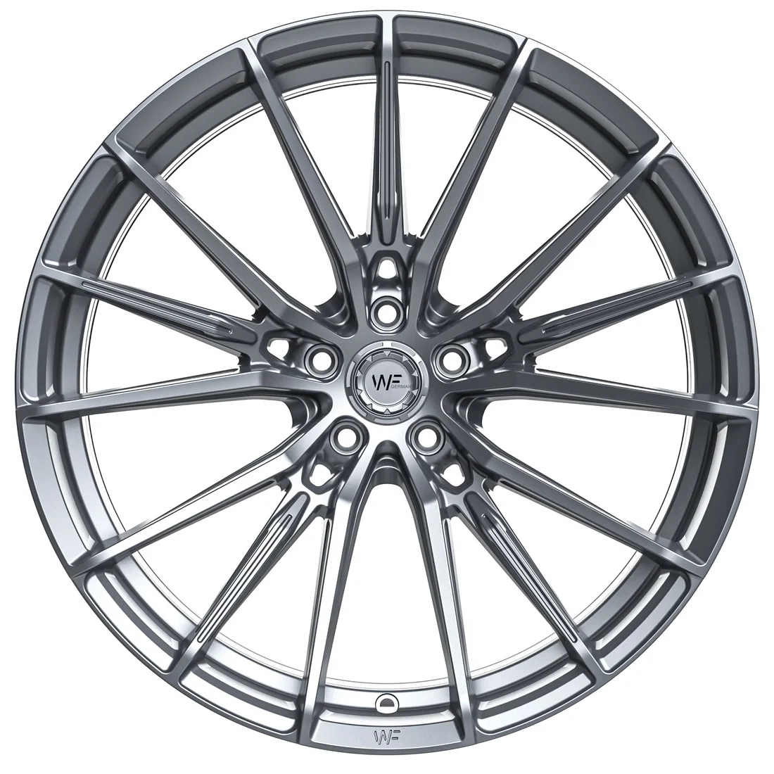 Легкосплавний диск 22" Wheelforce CF.4-FFR 22x11 ET10 5x120 Gloss Steel - фото My Tuning Lab