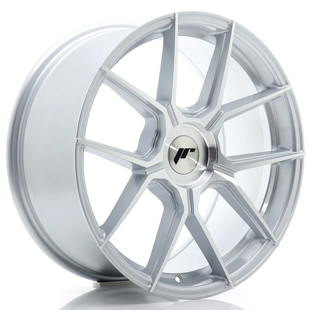 Легкосплавний диск 18" Japan Racing JR30 18x8,5 ET35 5x112 срібний з фрезеруванням - фото My Tuning Lab