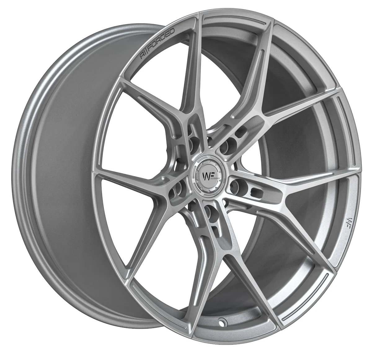 Легкосплавний диск 19" Wheelforce RACE.ONE 19x9,5 ET21 5x112 Frozen срібний - фото My Tuning Lab