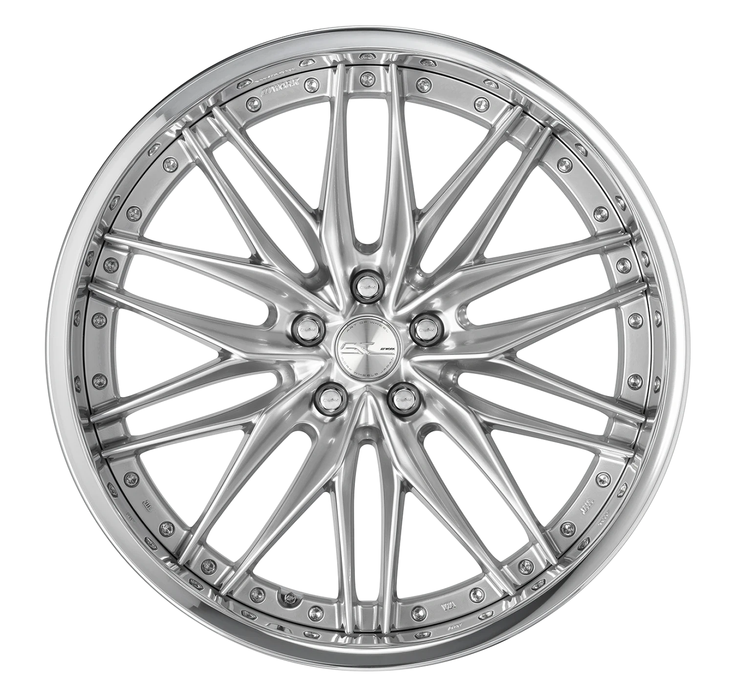Легкосплавний диск 22" Work Wheels Schwert Quell 2 Step Rim 22x11 BLANK Glim Bright срібний (GBS) - фото My Tuning Lab