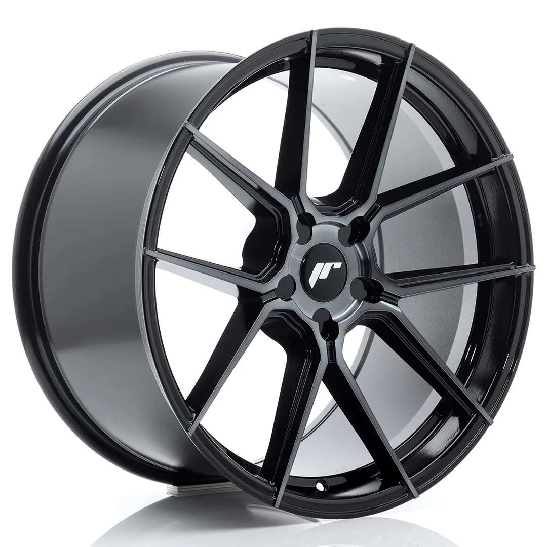 Легкосплавний диск 20" Japan Racing JR30 20x10 ET41 5x112 чорний Machined - фото My Tuning Lab