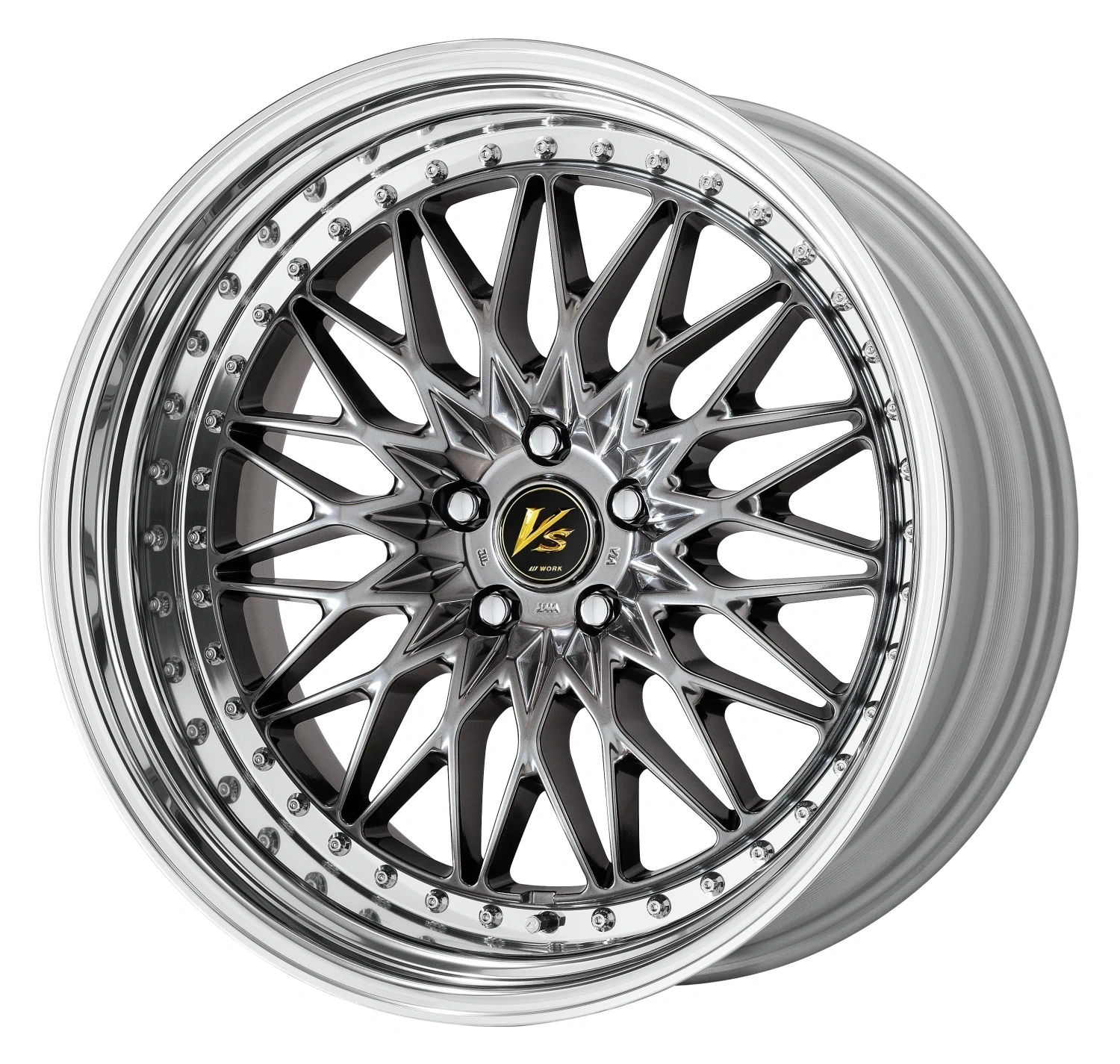 Легкосплавний диск 21" Work Wheels VS XV Step Rim 21x9,5 BLANK Brilliant срібний чорний (BSB) - фото My Tuning Lab