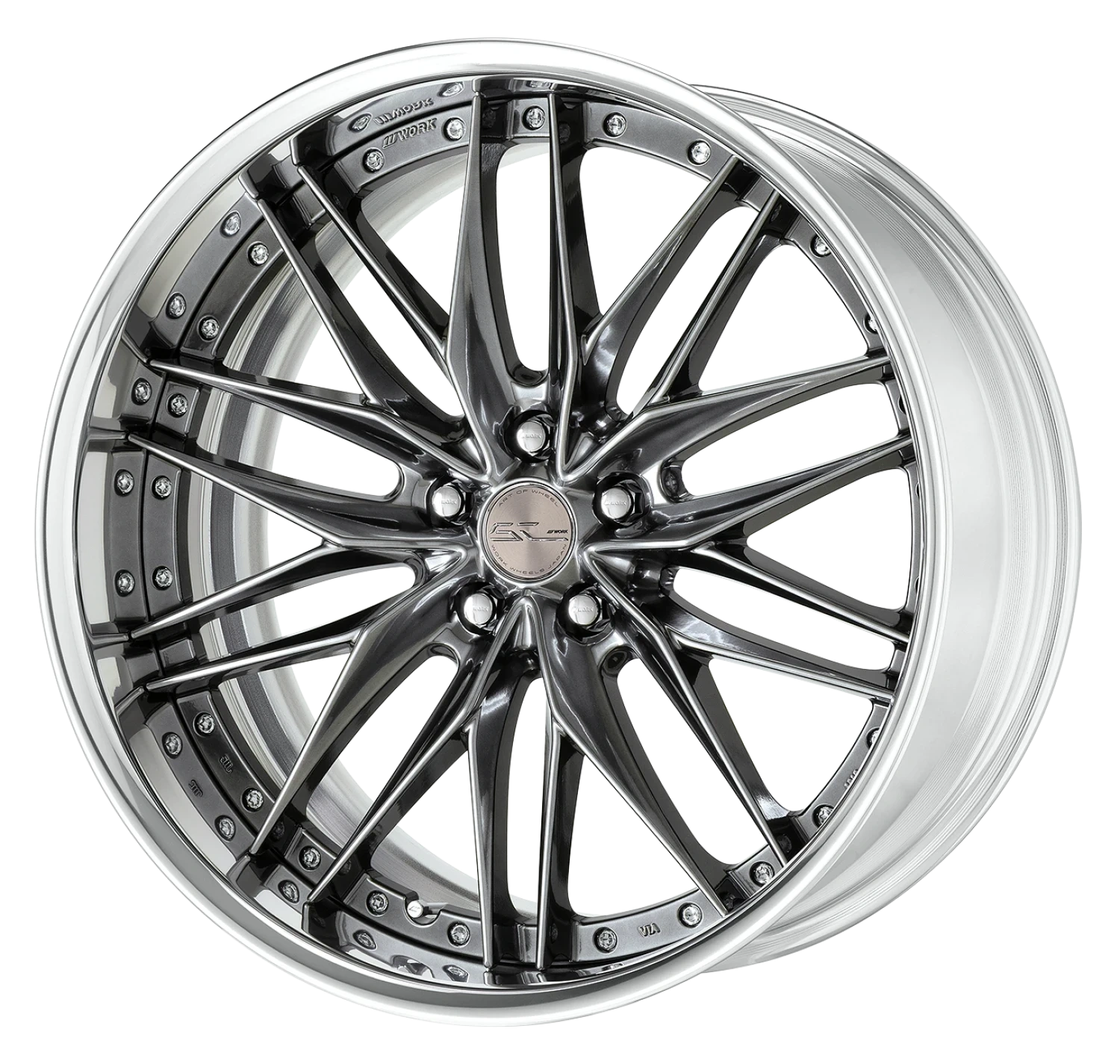 Легкосплавний диск 22" Work Wheels Schwert Quell 2 Step Rim 22x11,5 BLANK Glim чорний (GTK) - фото My Tuning Lab