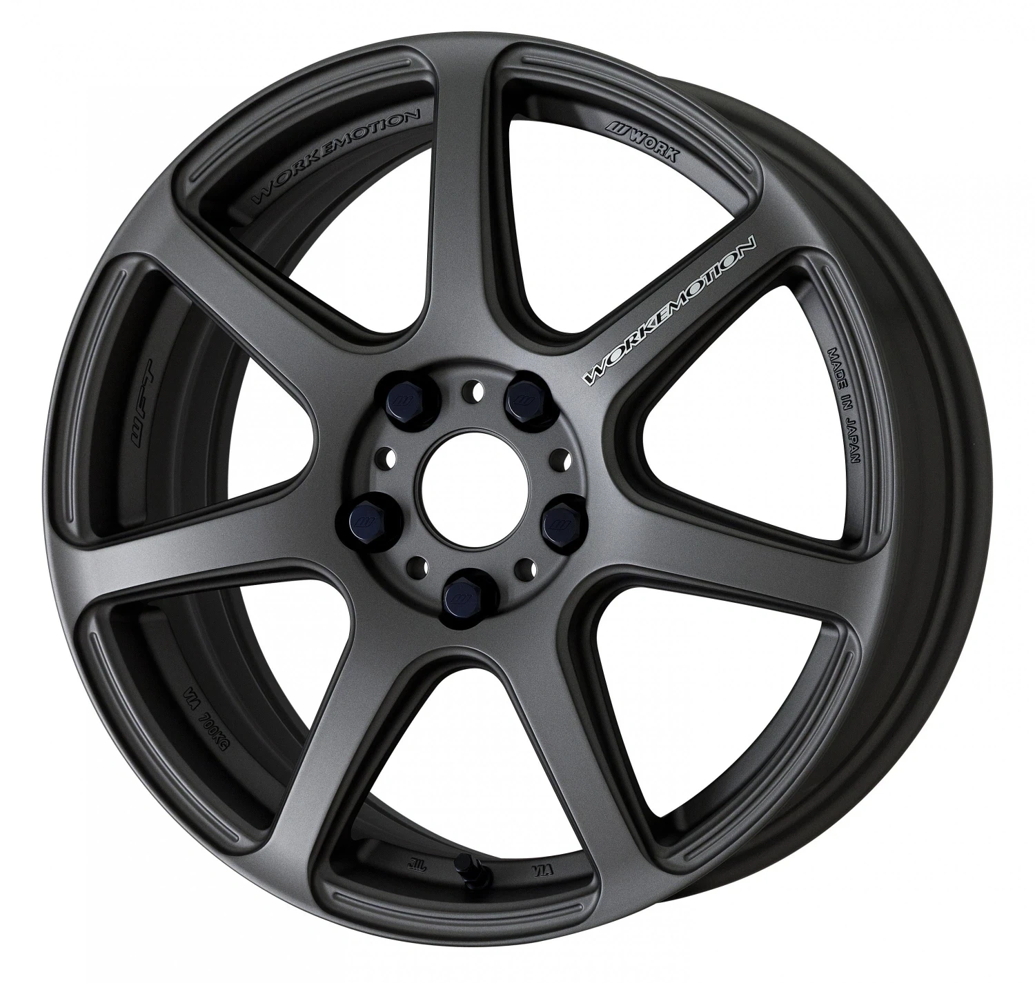 Легкосплавний диск 16" Work Wheels Work Emotion T7R 16x5,5 BLANK матовий графіт (MGM) - фото My Tuning Lab