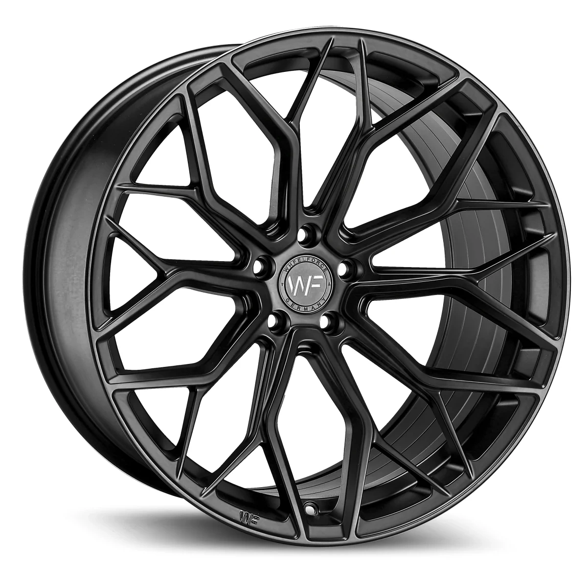 Легкосплавний диск 20" Wheelforce HE1-FF 20x9 ET28 5x112 глибокий чорний - фото My Tuning Lab