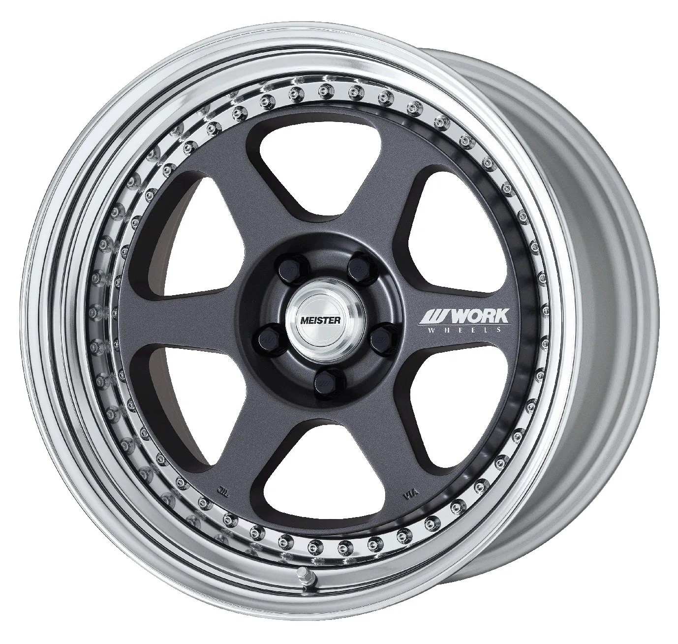 Легкосплавний диск 18" Work Wheels Meister L1-3P 18x10,5 BLANK матовий графіт (MGM) - фото My Tuning Lab