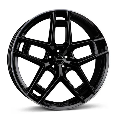 Легкосплавний диск 24" Borbet TF 24x10,5 ET20 5x112 чорний Rim полірований Glossy - фото My Tuning Lab